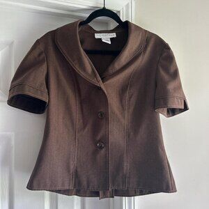 Donna Karan Women's Brown Blouse